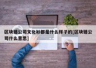 区块链公司文化衫都是什么样子的[区块链公司什么意思]